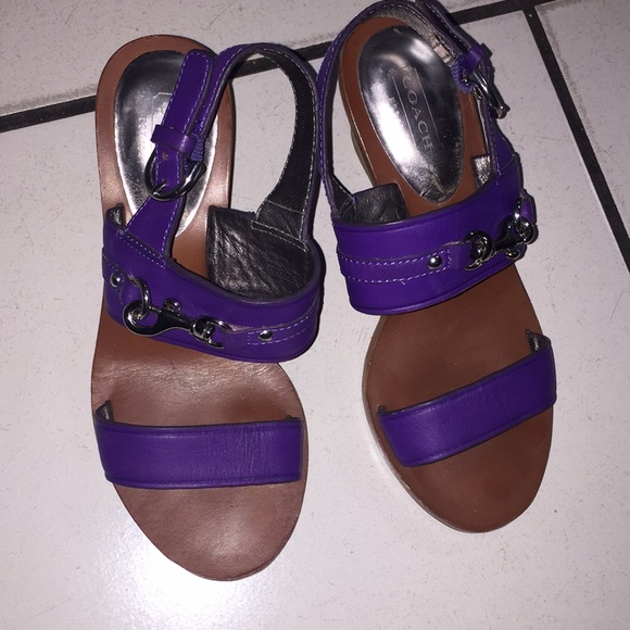 Like New! Coach Wedge Sandals, barely worn! - Picture 1 of 5